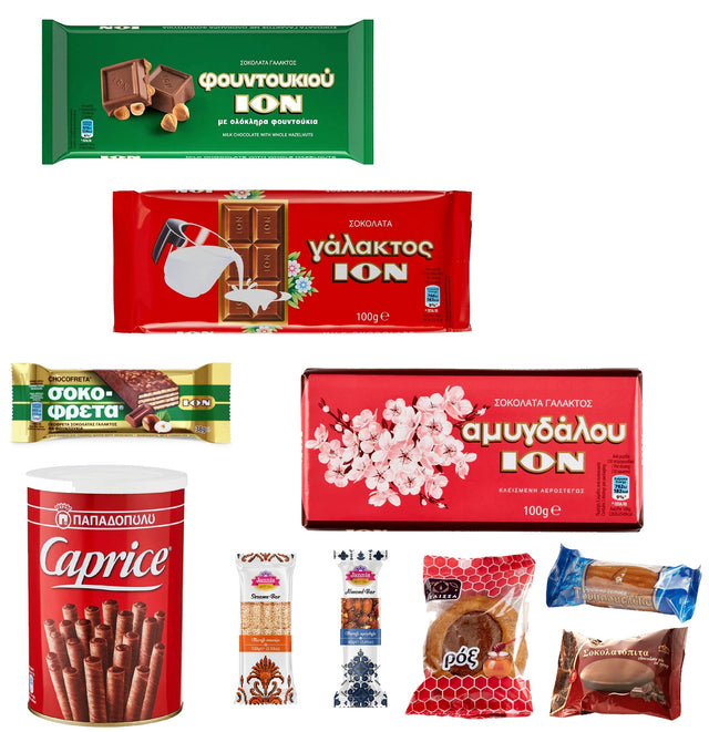 chokoladenprodukte aus Griechenland im Feinkost Sortiment