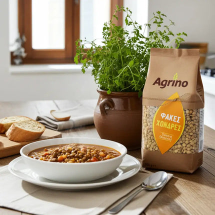 AGRINO Linsen groß 500g – Griechische Hülsenfrüchte aus kontrolliertem Anbau
