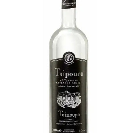 KATSAROS Tsipouro Tyrnavou – traditionelle griechische Tresterbrand-Spezialität aus der Region Tyrnavos