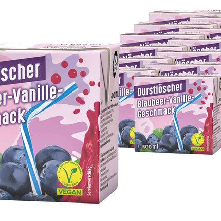 12er-Pack Durstlöscher Blueberry-Marshmallow (500 ml) – Außergewöhnliches Erfrischungsgetränk mit süßem Marshmallow- und fruchtigem Blaubeer-Geschmack. Perfekt für eine einzigartige und genussvolle Erfrischung. Angebot von GEtca GmbH.
