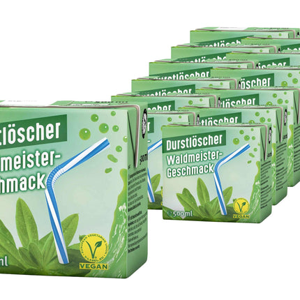 12er-Pack Durstlöscher Waldmeistergeschmack (500 ml) – Erfrischendes Getränk mit dem einzigartigen Geschmack von Waldmeister. Perfekt für eine aromatische und belebende Erfrischung. Angebot von GEtca GmbH.
