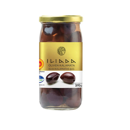 Oliven Kalamata schwarz Jumbo (215g) Agro Vim