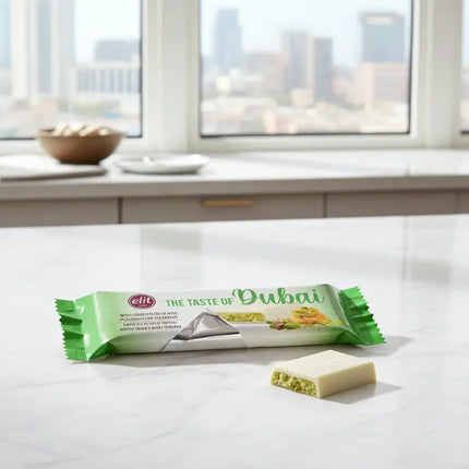Dubai weiße Schokoladentafel mit Pistaziencreme und Kadayif, 30g elit