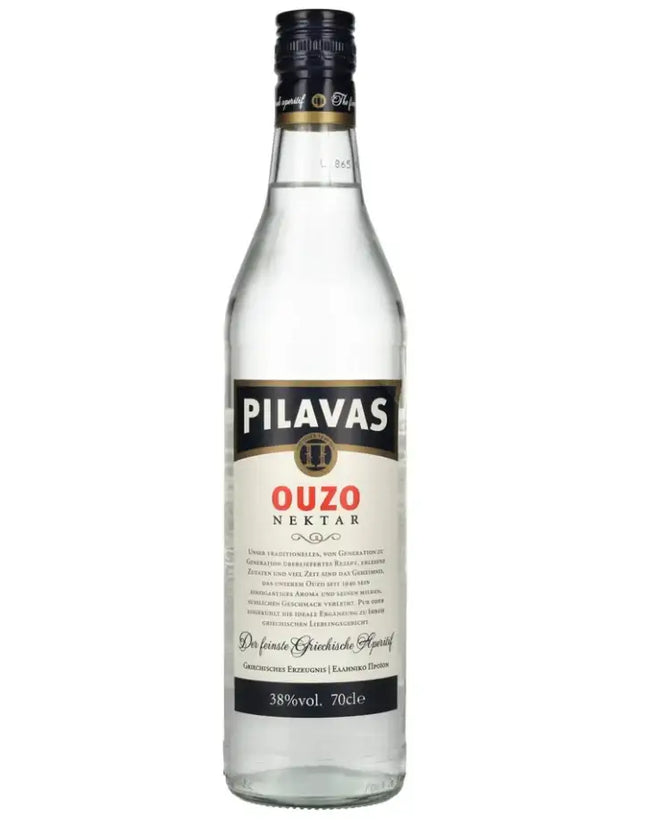 PILAVAS Ouzo 38 % Vol. 0,7 l – traditioneller griechischer Anisschnaps in der Originalflasche