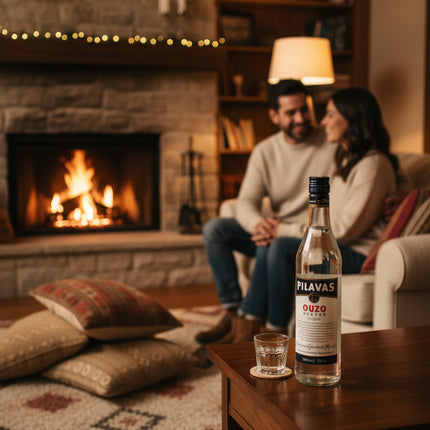 Griechischer PILAVAS Ouzo 0,7 l – klassischer Ouzo für mediterrane Genussmomente und Meze