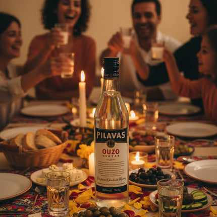 PILAVAS Ouzo 0,7 l Flasche – traditioneller griechischer Ouzo mit klarem Geschmack und feiner Würze