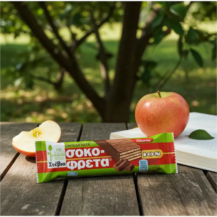 ION Schokofreta Stevia 30 g – knusprige Waffel umhüllt von zarter Schokolade ohne Zuckerzusatz