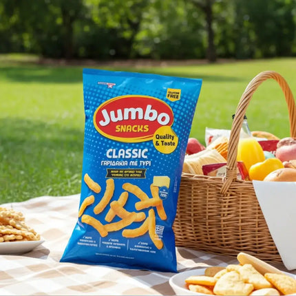 Griechischer JUMBO Classik mit Käse 90 g – knusprige Maischips für Partys und den Snack zwischendurch