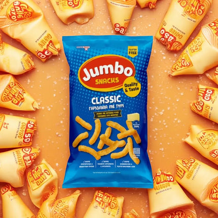 JUMBO Classik Käse 90 g – griechische Snack-Spezialität für Käseliebhaber und Knabberfans