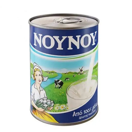 NOUNOU Milch 400 g Dose – griechische kondensierte Milch für Kaffee, Desserts und Backwaren