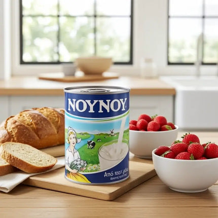 Original NOUNOU Milch 400 g – cremige Milchkonserve für die traditionelle griechische Küche