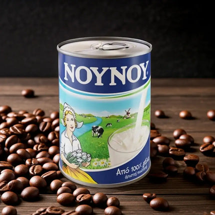 Griechische NOUNOU Milch 400 g – beliebte Milchspezialität zum Verfeinern von Getränken und Süßspeisen