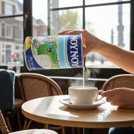 NOUNOU Milch 400 g Produktverpackung – hochwertige kondensierte Milch für Kaffee und Desserts