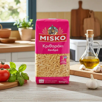 MISKO Kritharaki Large 500 g Packung – griechische Reisnudeln für Aufläufe, Eintöpfe und Beilagen