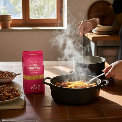MISKO Pastitsio Nr. 2 500 g – klassische griechische Pasta aus Hartweizengrieß für herzhafte Aufläufe und Familiengerichte