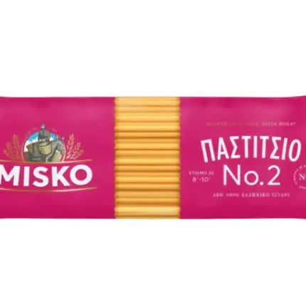 MISKO Pastitsio No. 2 500 g – traditionelle griechische Röhrennudeln für Pastitsio und Ofengerichte