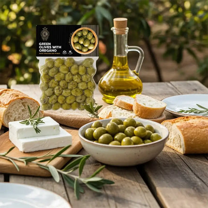  Fleischige Oliven aus Griechenland für Meze und mediterrane Gerichte