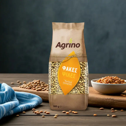 AGRINO Feine Linsen 500 g in Originalverpackung – vielseitige Hülsenfrüchte für die mediterrane Küche