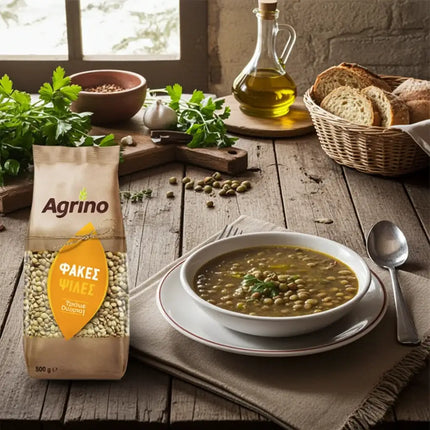 AGRINO Feine Linsen 500 g – traditionelle griechische Linsen für gesunde und ausgewogene Mahlzeiten