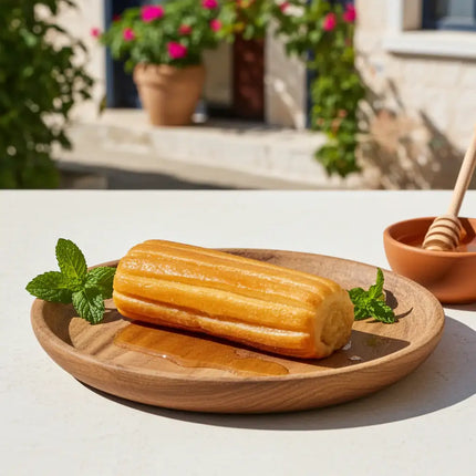 Toumpourleka Touloumba 85 g – traditionelles griechisches Gebäck in süßem Sirup, servierfertig verpackt