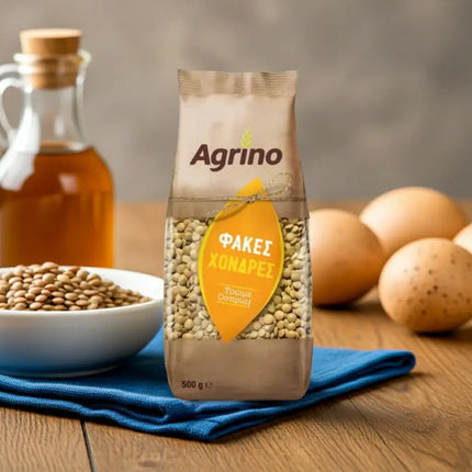 AGRINO große Linsen 500g – Ideal für griechischen Fakes-Linseneintopf und Salate