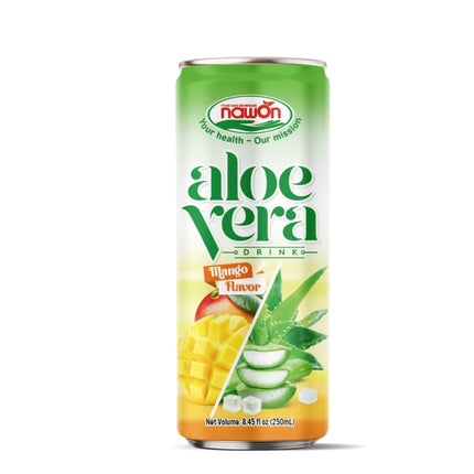 Nawon Aloe Vera Mango Flavor 24x250ml – exotisches Aloe Vera-Getränk mit Mangoaroma, angeboten von Getca GmbH.