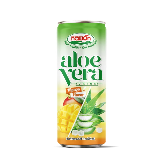 Nawon Aloe Vera Mango Flavor 24x250ml – exotisches Aloe Vera-Getränk mit Mangoaroma, angeboten von Getca GmbH.