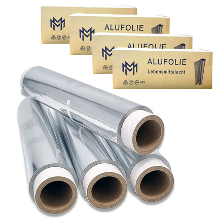 Alufolie 29 cm 4 Rolle x 800 gram Toleranz +/2 -2,5% • Dicke: 12,5 my
