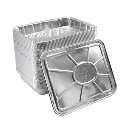 Aluschale R879 930 ml – 58 µm – rechteckig 226×176×30 mm – 100  Stk ohne Deckel mit Deckel