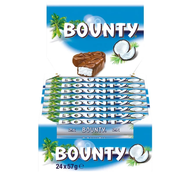Bounty Riegel Schokolade – köstlicher Schokoriegel mit saftiger Kokosfüllung, angeboten von der GEtca GmbH. Perfekt für alle, die die exotische Kombination aus Schokolade und Kokos lieben.