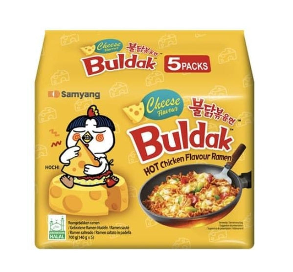 Buldak Cheese Flavour – 5x140g Getca GmbH
