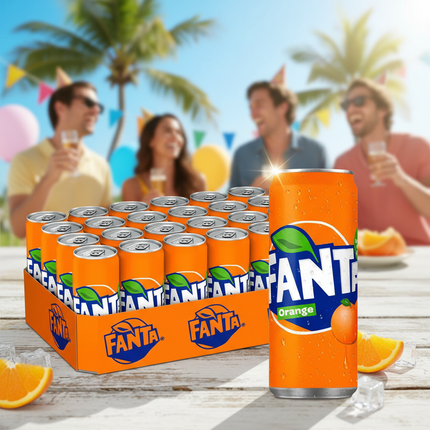 Fanta Getränkedose für Party und Vorrat