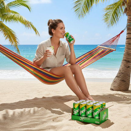 Sprite Softdrink mit Kohlensäure in Dose