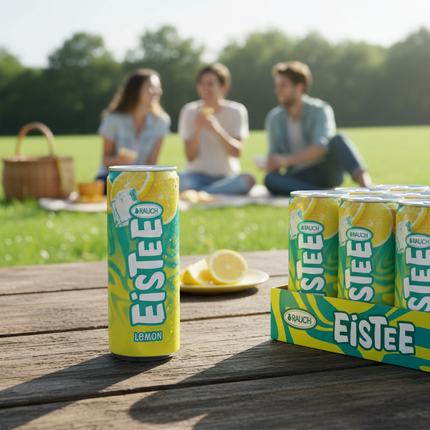 Erfrischender Rauch Zitronen Eistee