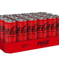 24x Coca-Cola Zero Sugar Dosen, 330ml, zuckerfrei, kalorienarm – ideal für Softdrink-Liebhaber