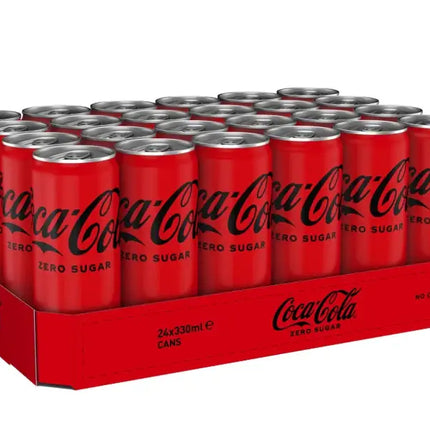 24x Coca-Cola Zero Sugar Dosen, 330ml, zuckerfrei, kalorienarm – ideal für Softdrink-Liebhaber