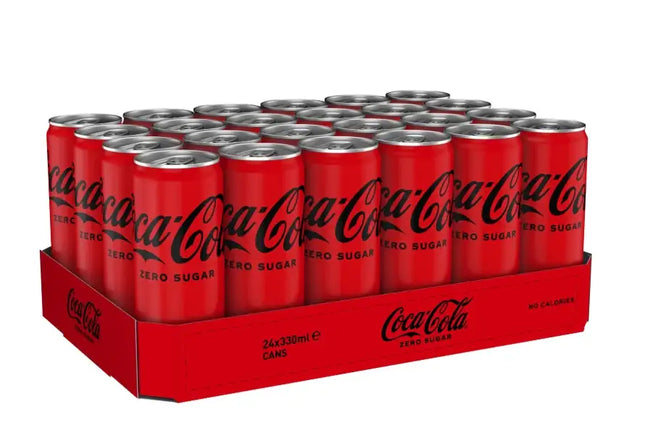 24x Coca-Cola Zero Sugar Dosen, 330ml, zuckerfrei, kalorienarm – ideal für Softdrink-Liebhaber