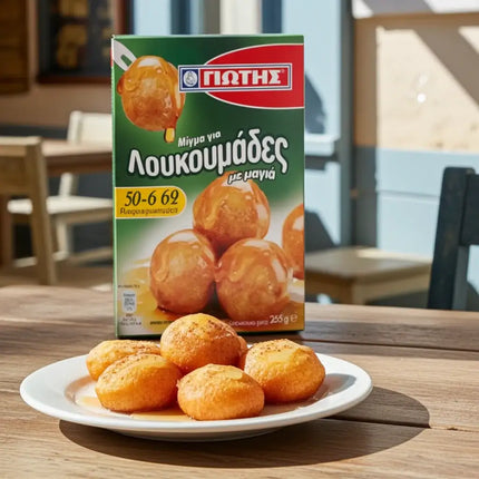 JOTIS Loukoumades Backmischung 255g – Griechische Honigbällchen einfach selbst zubereiten