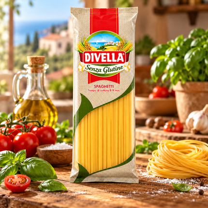 Divella glutenfreie Spaghetti 400 g in mediterraner italienischer Küche