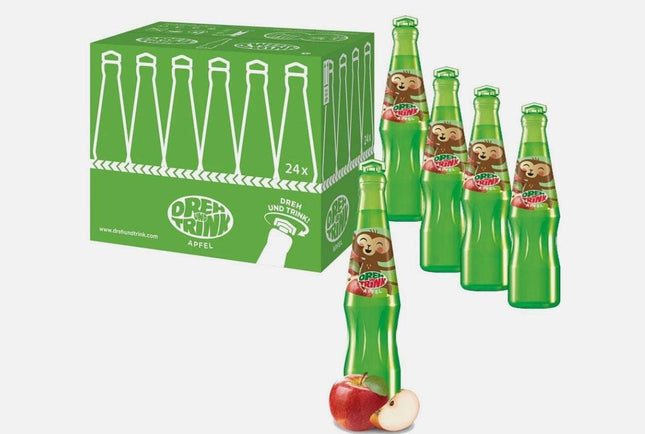 Dreh und Trink Apfel 200 ml ist ein fruchtiges Erfrischungsgetränk ohne künstliche Farbstoffe. Die recyclefähige Verpackung macht es praktisch für unterwegs. Erhältlich bei GEtca GmbH.
