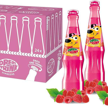 Dreh und Trink Himbeere 200 ml ist ein fruchtiges Erfrischungsgetränk mit Himbeergeschmack. Es enthält Quellwasser, Himbeersaft und Sauerkirschsaft und kommt in einer recyclefähigen Verpackung. Erhältlich bei GEtca GmbH.