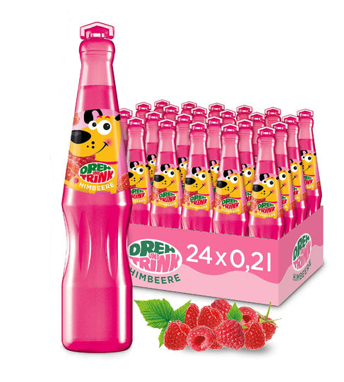 Dreh und Trink Himbeere 200 ml ist ein fruchtiges Erfrischungsgetränk mit Himbeergeschmack. Es enthält Quellwasser, Himbeersaft und Sauerkirschsaft und kommt in einer recyclefähigen Verpackung. Erhältlich bei GEtca GmbH.