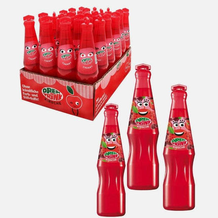 Dreh und Trink Kirsche 200 ml ist ein fruchtiges Erfrischungsgetränk mit Kirschgeschmack. Es enthält Sauerkirschsaft, Holunderbeersaft und Zitronensaft und kommt in einer recyclefähigen Verpackung. Erhältlich bei GEtca GmbH.