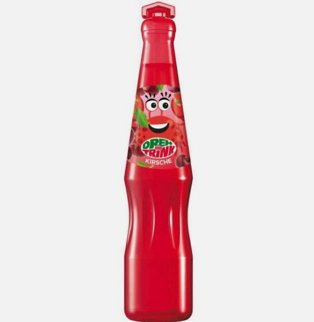 Dreh und Trink Kirsche 200 ml ist ein fruchtiges Erfrischungsgetränk mit Kirschgeschmack. Es enthält Sauerkirschsaft, Holunderbeersaft und Zitronensaft und kommt in einer recyclefähigen Verpackung. Erhältlich bei GEtca GmbH.