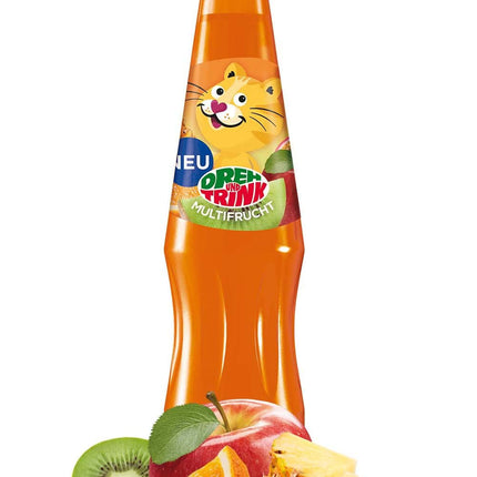 Dreh und Trink Multifrucht 200 ml ist ein fruchtiges Erfrischungsgetränk mit einer Mischung aus exotischen und heimischen Früchten. Es enthält Ananas-, Apfel-, Banane-, Kiwi-, Passionsfrucht- und Orangensaft und kommt in einer recyclefähigen Verpackung. Erhältlich bei GEtca GmbH.