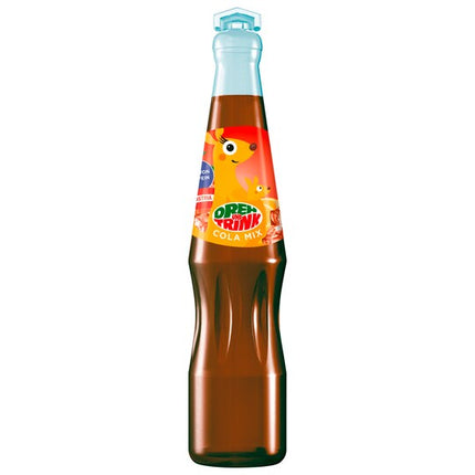 Dreh und Trink Cola Mix 200 ml ist ein spritziges Erfrischungsgetränk mit Cola-Orangen-Geschmack. Es enthält echten Orangensaft und kommt in einer recyclefähigen Verpackung – erhältlich bei GEtca GmbH.