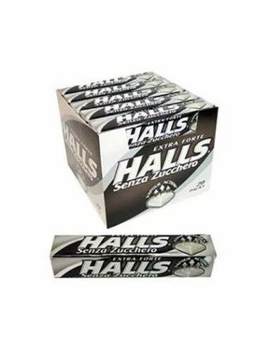 Halls Bonbons Extra Strong – intensive, erfrischende Lutschbonbons mit starkem Menthol- und Eukalyptusgeschmack, angeboten von der GEtca GmbH. Perfekt für alle, die eine besonders kräftige Frische erleben möchten!
