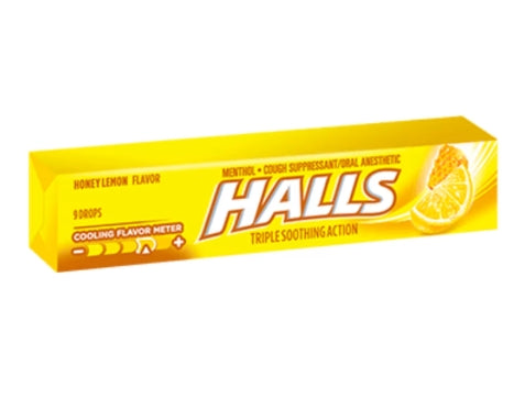 Die Packung Halls Bonbons Honey Lemon 33,5g der Firma GEtca GmbH enthält erfrischende Lutschbonbons mit der harmonischen Kombination aus Honig und Zitrone – perfekt für einen wohltuenden Genussmoment unterwegs oder zu Hause.