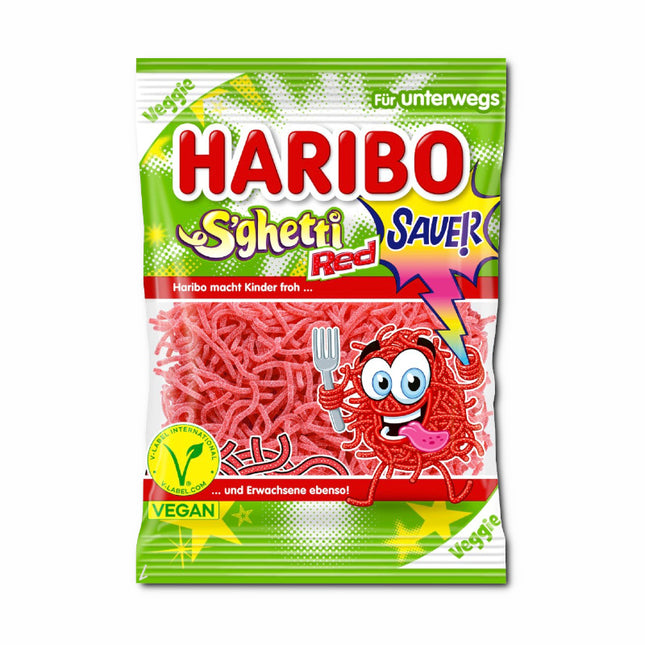 Haribo Spaghetti Rot Sauer Veggie 85g