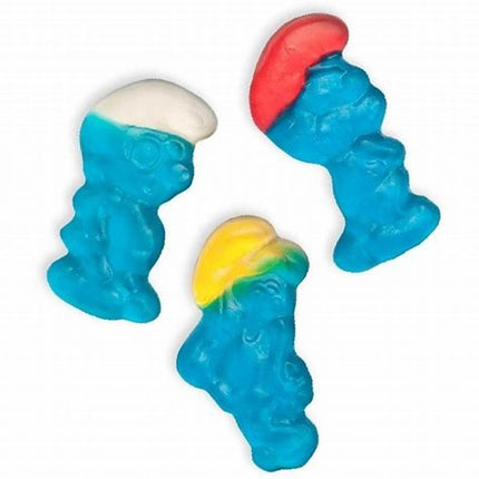150er-Pack Haribo Die Schlümpfe veggie (1350 g) – Fruchtige Gummifiguren mit den Geschmacksrichtungen Himbeere, Erdbeere und Zitrone. Perfekt für eine vegane und bunte Nascherei. Angebot von GEtca GmbH.